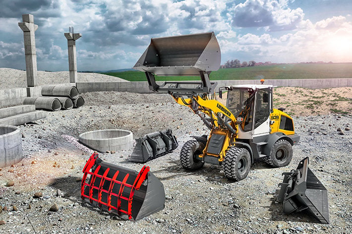 Per Knopfdruck bereit für neue Aufgaben: Schnellwechsel-system LIKUFIX für weitere Liebherr-Radlader erhältlich